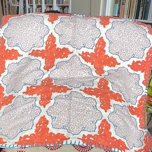 John Robshaw Linen/Cotton Pillow Cover 25.5” square